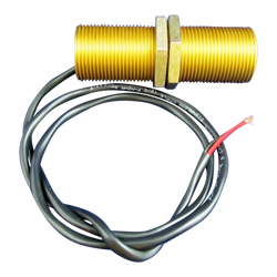 10-7140, Proximity Sensor, 1 3/8 All-Thread Anodized Aluminum Barrel, 3’ Pigtail, <1–6000 RPM