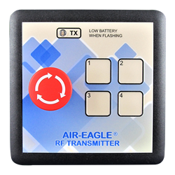 461-HHE-4, Air-Eagle XLT Plus, 900MHz, 5000 Ft. Range, Single Latching Stop Button, Four Button Keypad
